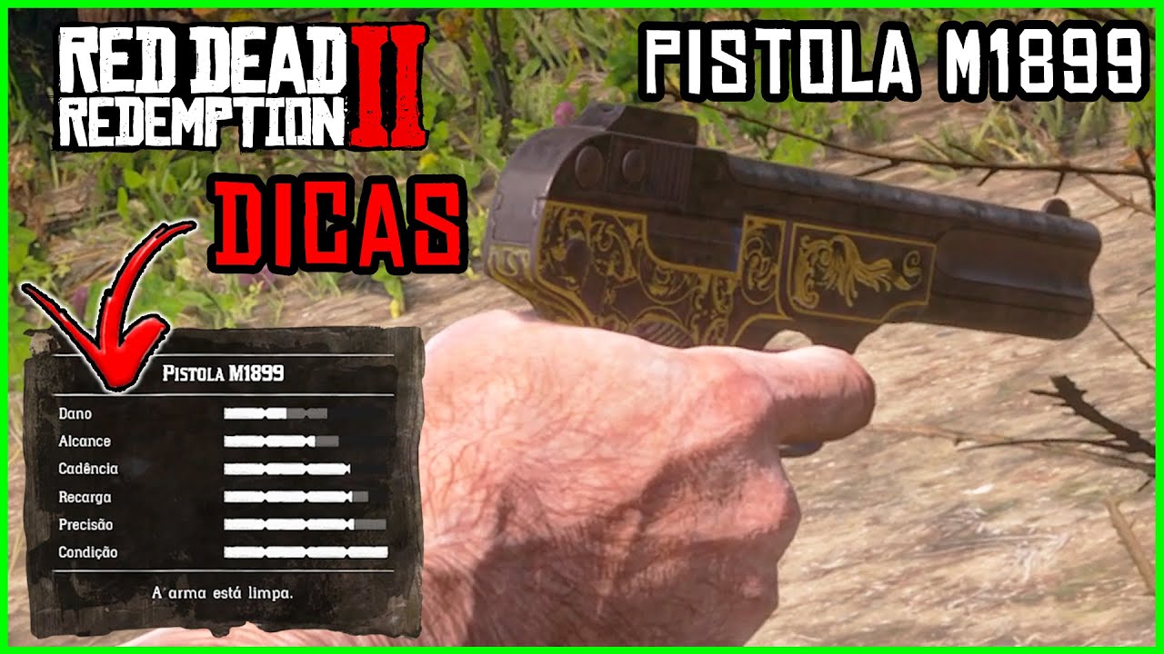 PISTOLA M1899 DICAS Red Dead Redemption 2 YouTube PISTOLA M1899 DICAS Red Dead Redemption 2 YouTube