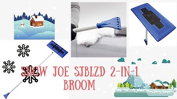💥Snow Joe SJBLZD 2-in-1 Broom will clear away ice build-up on your windshield on the car lightweight