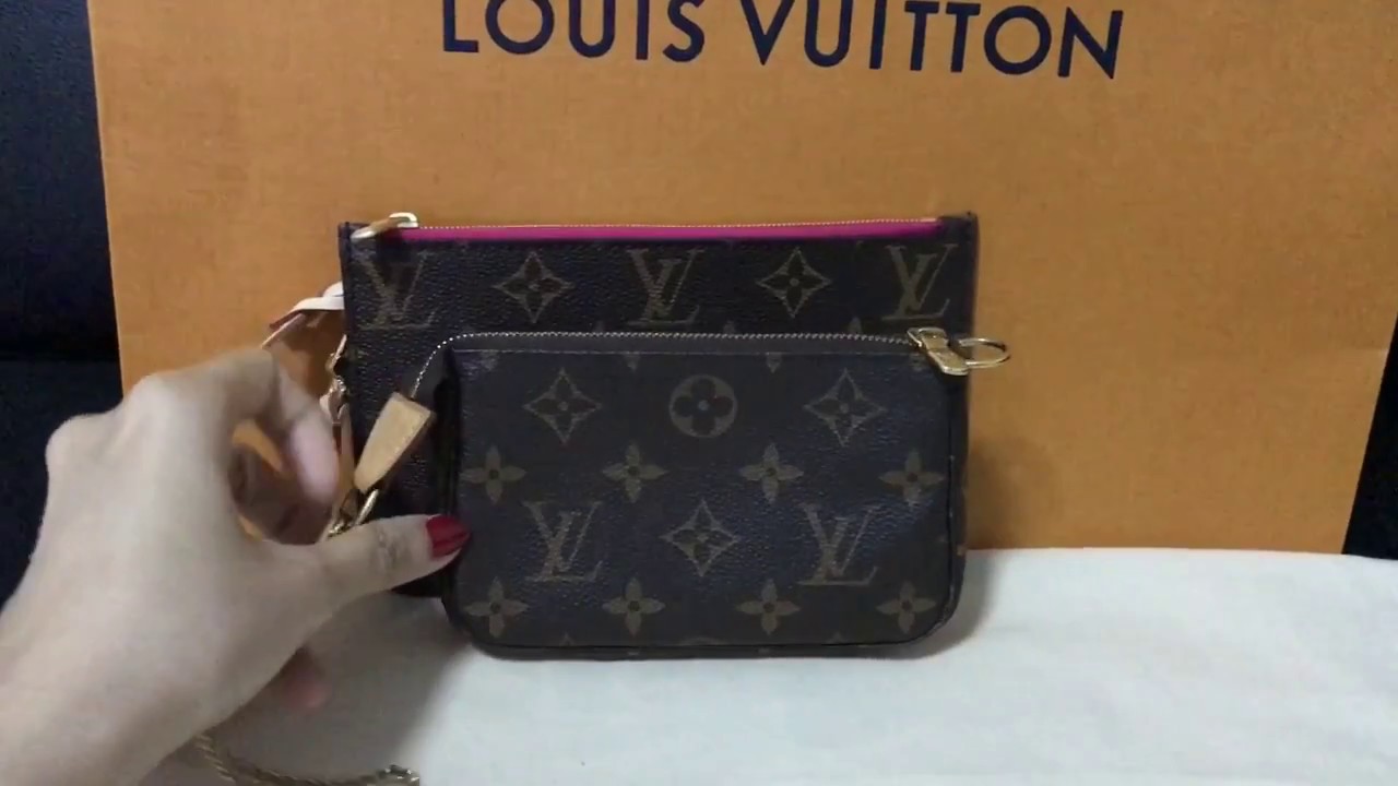 Louis Vuitton - Never full Pochette pm VS Mini Pochette - YouTube