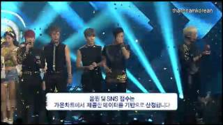 130804 Today's Winner is BEAST @ Inkigayo