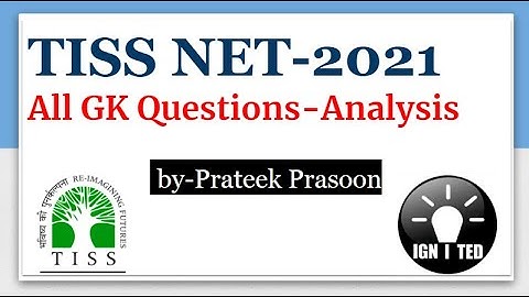 TISS NET 2021 Analysis of all GK Questions