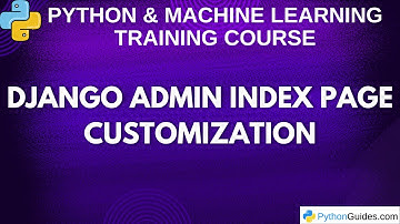 Django Admin Index Page Customization