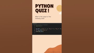 Quiz 6 | Python