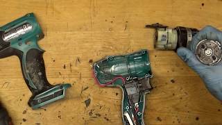 How to change Makita DHP343 DC motor repair old model DDF343 I Handyman