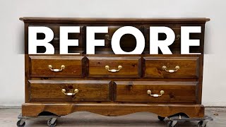 Lighten up your dark furniture with a TAN WASH! | Stripping, Sanding & Staining