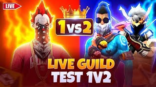 FREEFIRE LIVE GUILD TEST 1VS1 😱🔥 || @NONSTOPGAMING @GYANGAMING @TOTALGAMING @CLASSYFREEFIRELIVE