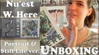 Unboxing - Nu'est W - W, Here - 1st mini album - Portrait \& Still Life versions