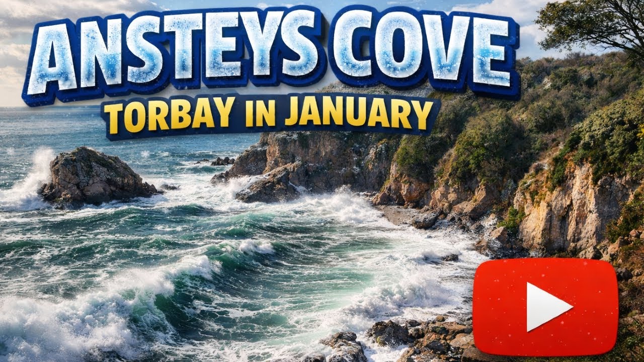Бухта Анстей в январе 🌊 | Зимняя прибрежная прогулка в Торбее