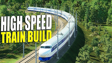 NEW - Building High Speed Rail Lines, Japanese Shinkansen | Transport Fever Gameplay