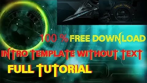 Make intro Like Ak Technical Point || intro like a pro || Free intro template without text