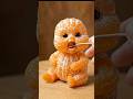 Feeding the Cutest Tiny Orange Baby! Food Art Comes to Life#Fruit Art#FoodCarvin #shorts