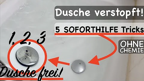 Was tun wenn Dusche lange nicht benutzt?