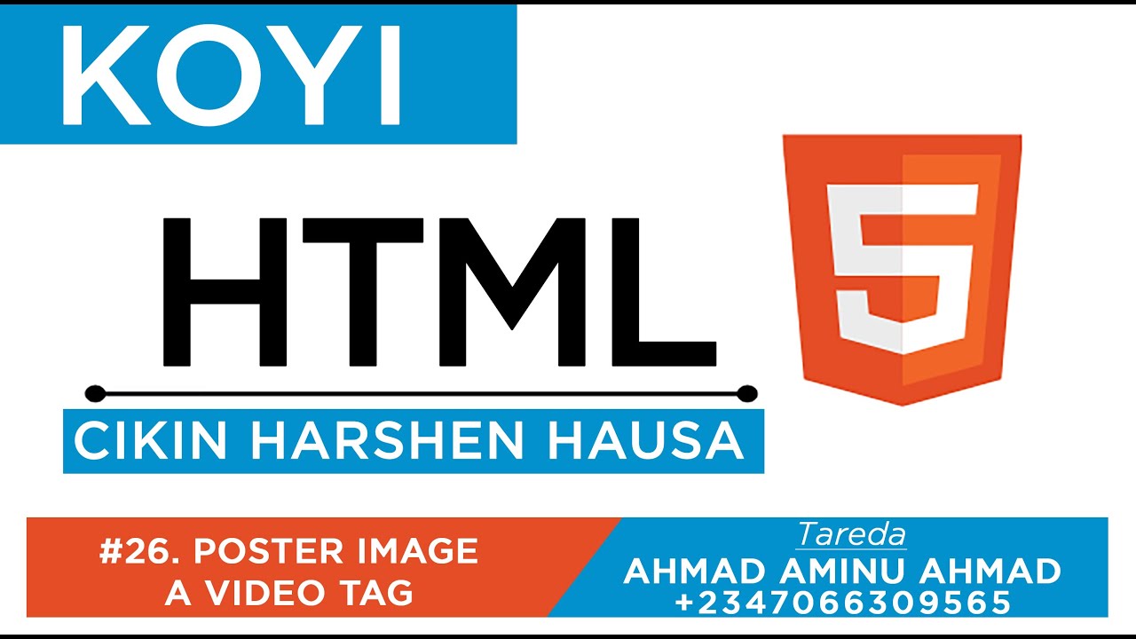 KOYI HTML 26 POSTER IMAGE A VIDEO TAG - YouTube