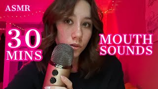 ASMR | 30 mins of pure and sensitive mouth sounds! ((very minimal whispering))