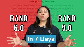 Get BAND 9 After using these Reading Tips | BAND 6.0 to BAND 9.0 in 7 Days