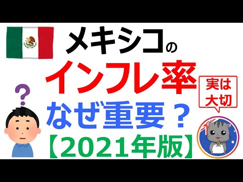 【メキシコの物価上昇率はなぜ重要なのか？】インフレ率、CPIとの違いは？2020年、2019年、2018年分を個別に解説！《2021年最新版》