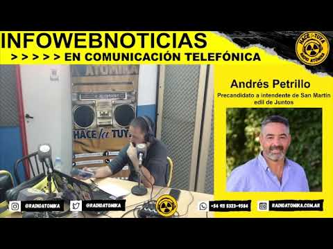 Andrés Petrillo 17/05/23 - Entrevista de Adrián Cordara en infowebnoticias RADIO