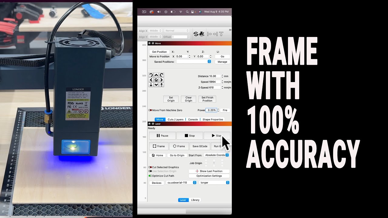 Setting Up Your SCULPFUN Laser With LightBurn & First Project 