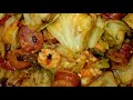 Spicy Cabbage with Shrimp and Sausage