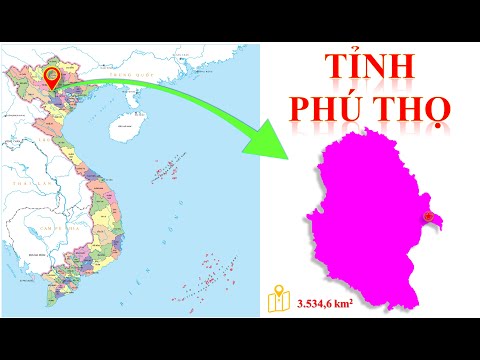 Bản đồ tỉnh Phú Thọ -- Vị trí tỉnh Phú Thọ trên bản đồ hành chính Việt Nam. | Foci