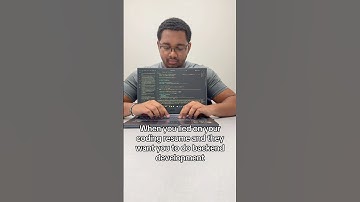 POV: They ask you to do backend development