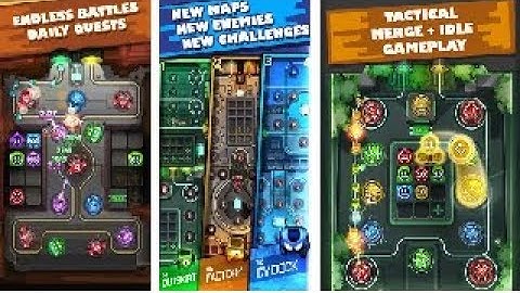 Cybershock : TD Idle & Merge Gameplay Wawe 1 to 30