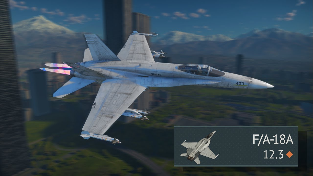 F/A-18A — ЛУЧШИЙ 12,3-мм реактивный самолёт??? - War Thunder