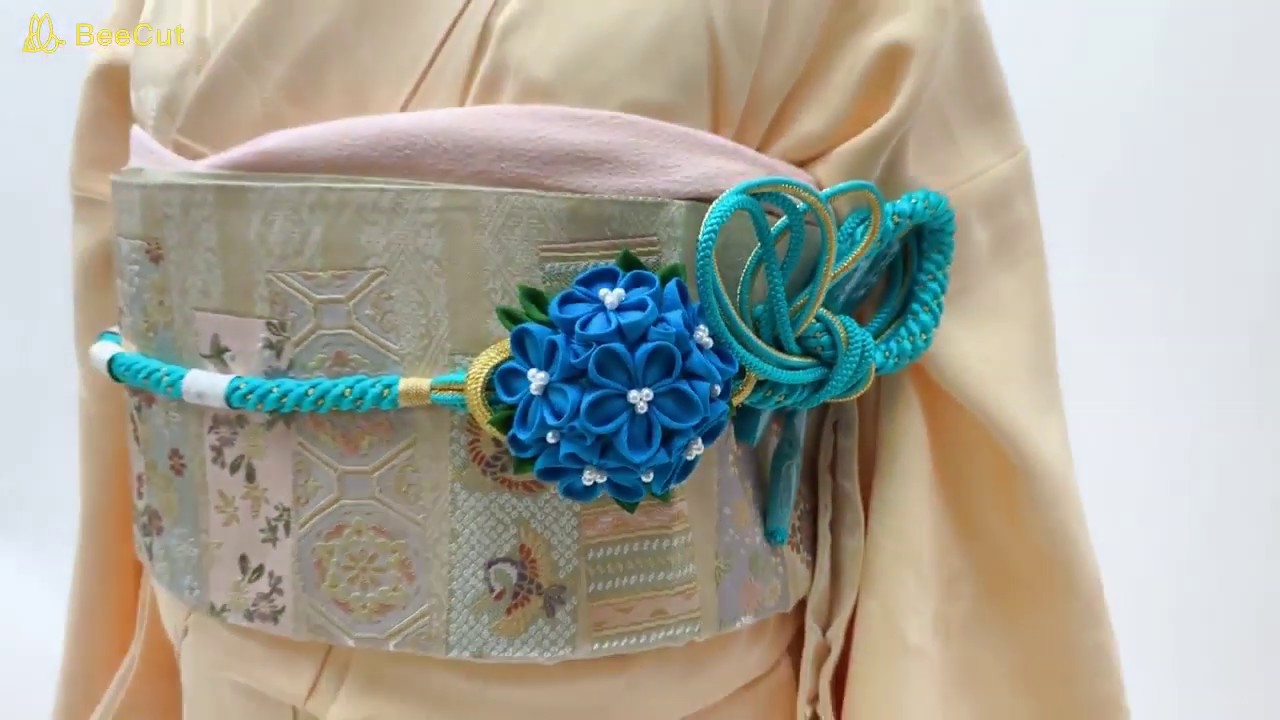 振袖にピッタリのつまみ細工が華やかな帯締め 着物ひととき Youtube 振袖にピッタリのつまみ細工が華やかな帯締め 着物ひととき Youtube