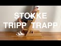 あるミニマリストのインテリア【STOKKE （ストッケ）】TRIPP  TRAPP（トリップトラップ）。子供の為の、シンプルでミニマルな椅子。