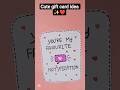 Cute gift card idea for her✨❤️#diy #shorts #cute #card #youtubeshorts #viralvideo #art #shortvideo