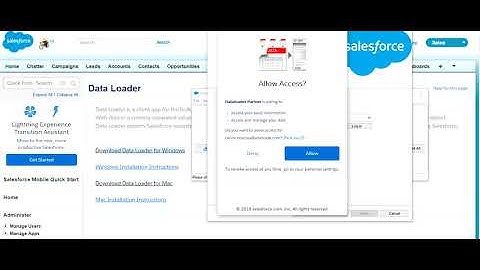 Salesforce.com - How to Install Data loader