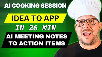 I built an AI-powered Meeting Notes and Action Items App with AI tools (in 26 min) and You Can Too