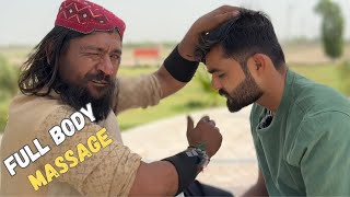 BEST MASSAGE EVER IN MY LIFE BY BENGALI BABA || FULL BODY MASSAGE WITH CRACKS
