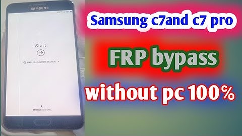 Samsung c7000 frp bypass without pc//samsung c7 g mail bypass