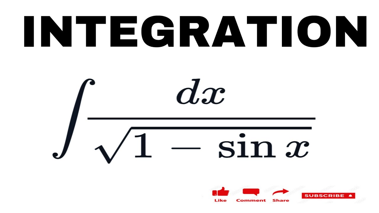 Integral 1 sqrt 1 sin x YouTube Integral 1 sqrt 1 sin x YouTube