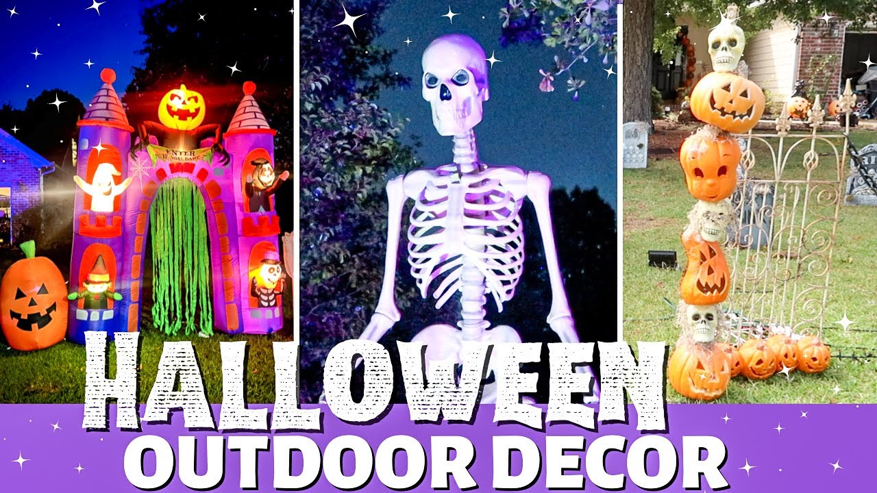 Halloween ???? Outdoor Decor | Front Yard Halloween Decorations ...