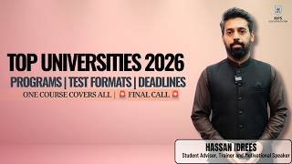 Top Universities in Pakistan 2026 🚨 | Entry Test Pattern, Deadlines & Preparation Strategy