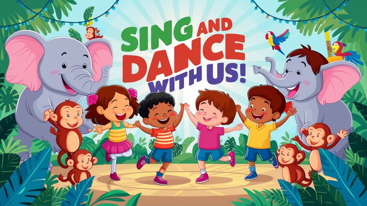 Fun Jungle Adventure Song for Kids | Sing and Dance with Jungle Animals!