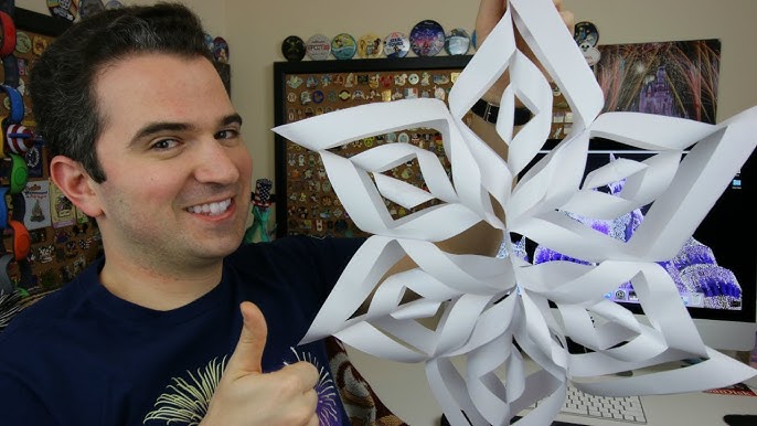 How to make Snowflakes out of paper - Paper Snowflake #44