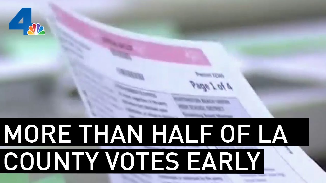 More Than Half of LA County's Voters Cast Their Ballots Before Election ...