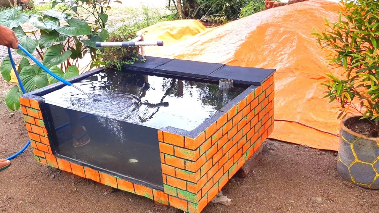 Bangun Kolam portable Dari Ayakan Nyamuk Dan semen Yang Indah