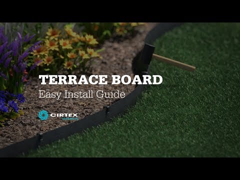 How To Install Terrace Board Landscape Edging?