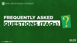 Answering OLFU's most frequently asked questions (FAQs)