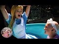 Alice got on the Teacups with us! | Disneyland Vlog