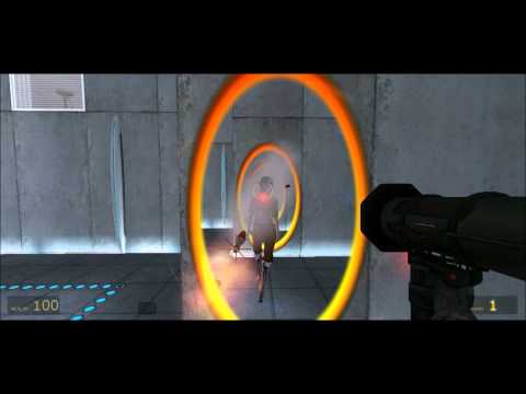 HL2 weapons in Portal