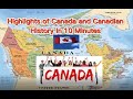 Highlights of Canada and Canadian History in 10 Minutes