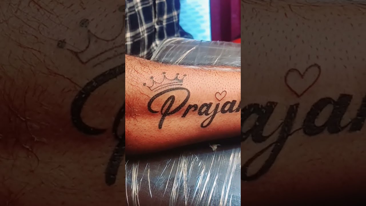 Name Tattoo by  Pranjal Shrivastava at Skin Machine Tattoo Studio Thanks  for looking at it Email for appointments skinma  Tattoos Tattoo  studio Name tattoo