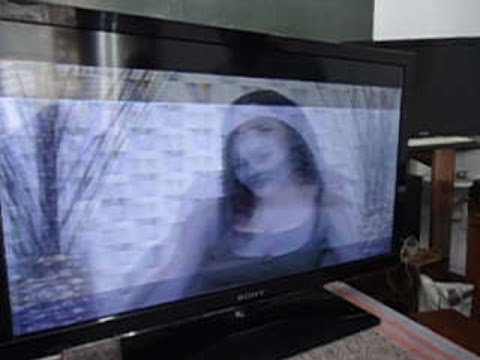 TV Sony sem T-con com imagem sobreposta. Como foi