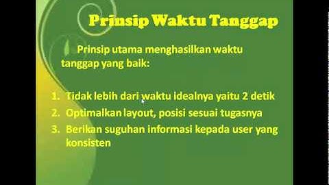 Interaksi Manusia Komputer, Materi Kuliah IMK, Waktu Tanggap [Fika / Ifan Rizqa] Udinus