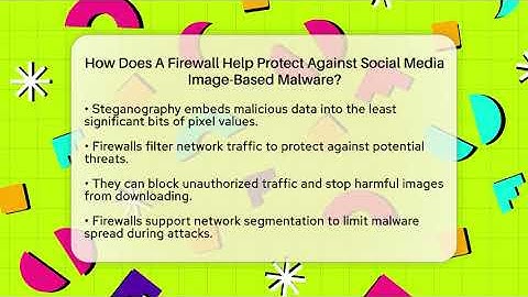 How Does A Firewall Help Protect Against Social Media Image-Based Malware? - Everyday-Networking